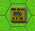 3 counters, autostacked in CyberBoard