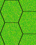 hex grid over clear terrain