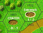 crater & entrenchment labels