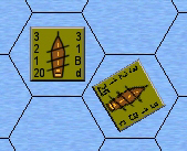 the rotated ship's data is illegible